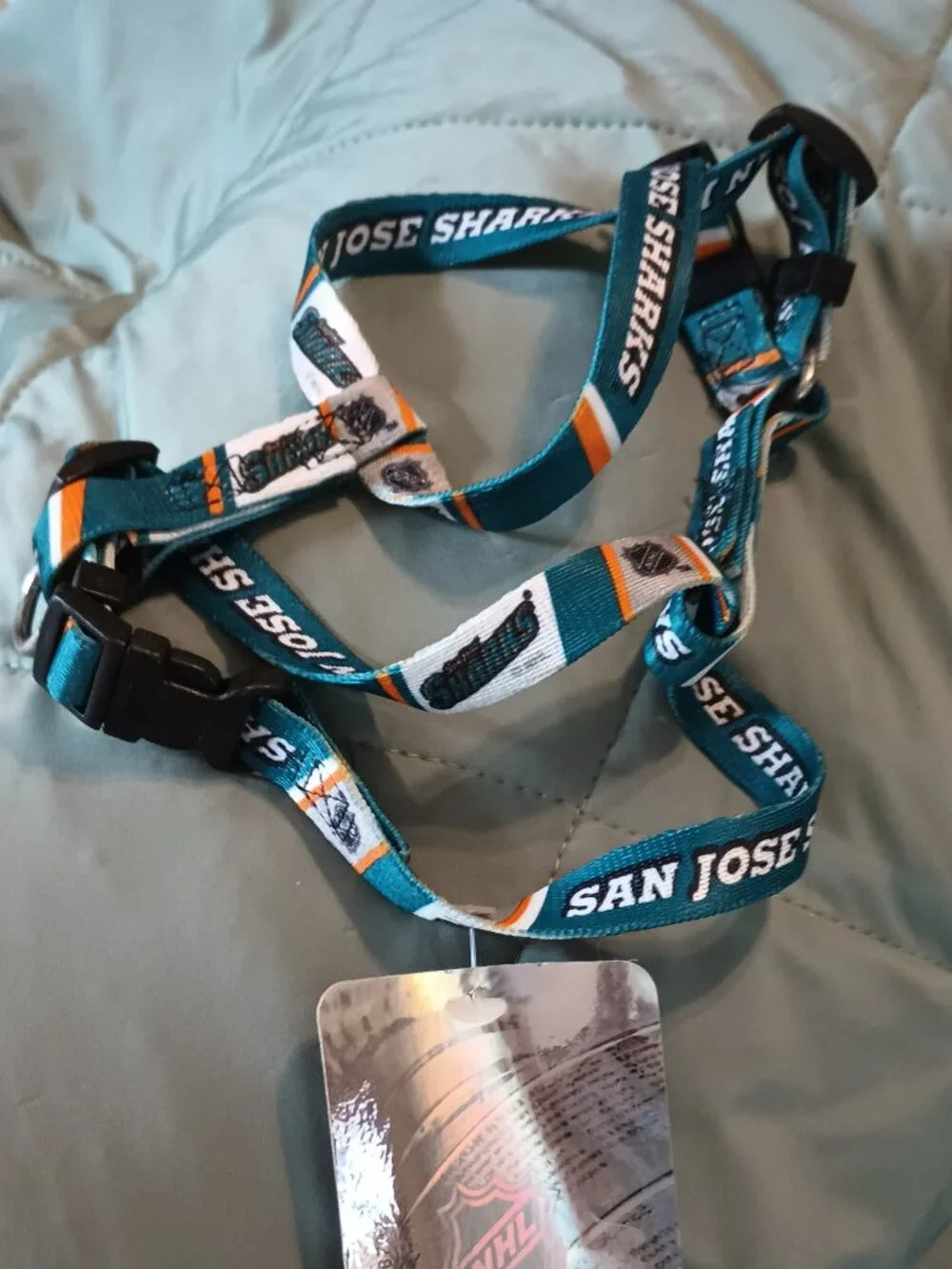 NEW San Jose Sharks  NHL Adjustable Dog Harness XS